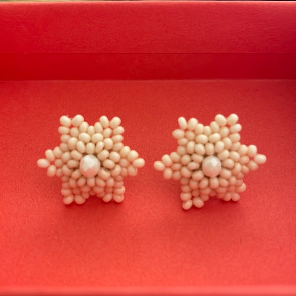 Hand Beaded Chaquira Earrings - Picture 1 of 2